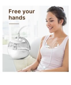 Doopser Electric Wearable Breast Pump, Hands Free, Mini Pump Machine, Double Milk Collection, Low Noise, USB Rechargeable, Memory Function, 3 modes and 9 levels, 240 ml each