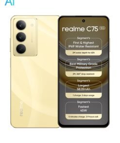 realme C75 5G Dual SIM 8GB RAM 256GB Lightning Gold - Middle East Version