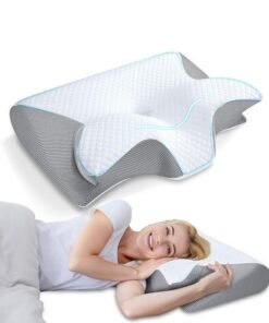 MIXSNOW Memory Foam Pillow Neck Support Pillow for Sleeping, Ergonomic Bed Pillow for Side Back Stomach Sleepers
