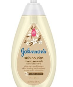 Johnson's Baby Skin Nourishing Moisture Baby Body Wash With Vanilla And Oat Scents Hypoallergenic And Tear Free Baby Bath Wash 600 ML