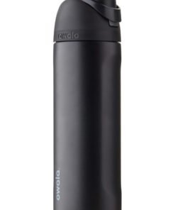 Owala FreeSip Insulated Stainless Steel Water Bottle with Straw for Sports, Travel, and School BPA-Free Sports Water Bottle, 24 oz, Very, Very Dark