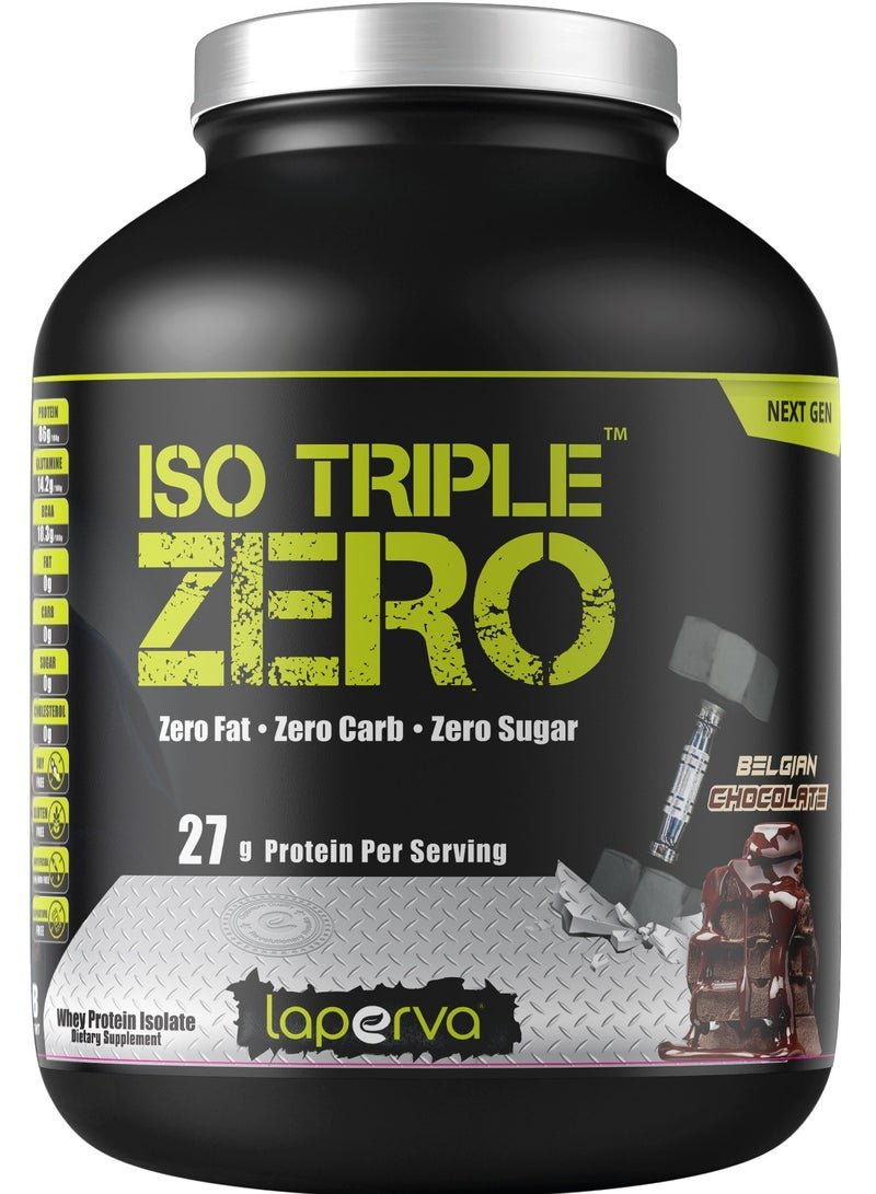 Laperva Iso Triple Zero Whey Protein Isolate Next Generation, Belgian Chocolate, 4 LB