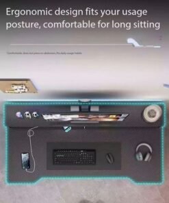 Alternative view of JCB CHIC Computer Desk Corner Desk Gaming Desk PC Table  with Large Monitor Shelf，Writing Study Table with USB charging,120*60*74cm E-sports Ergonomic Gaming Table Office table