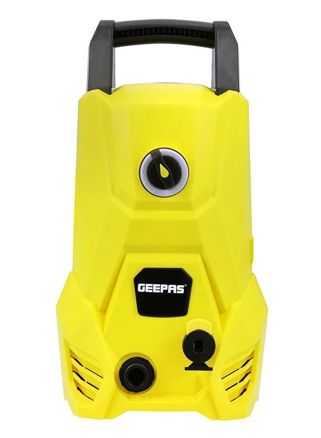 GEEPAS High Pressure Electric Washer, 5M PVC Main Cable| 5M High Pressure Hose |Power Cleaner for Car, Home and Garden, Furniture | 105 Bar Water Jet