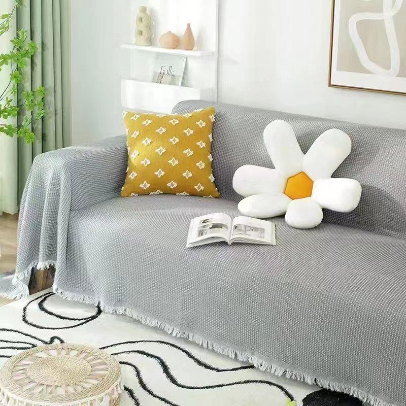 Sofa Towel Full Cover Cloth New Cotton And Linen Thickened Sofa Cover Sofa Blanket Cover Sofa Cushion Machine Washable Sale