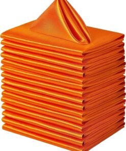 Y&D 20 Pieces Of Soft High Density Satin Napkin Cloth For Hotel Restaurant 43*43CM