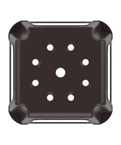 Alternative view of Cosmoplast 100Kg Capacity High Stool Square- 37D x 37W x 46H Dark Brown