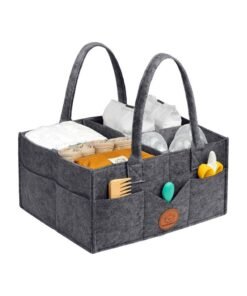 KeaBabies Original 2.0 Diaper Caddy (Mystic Gray)