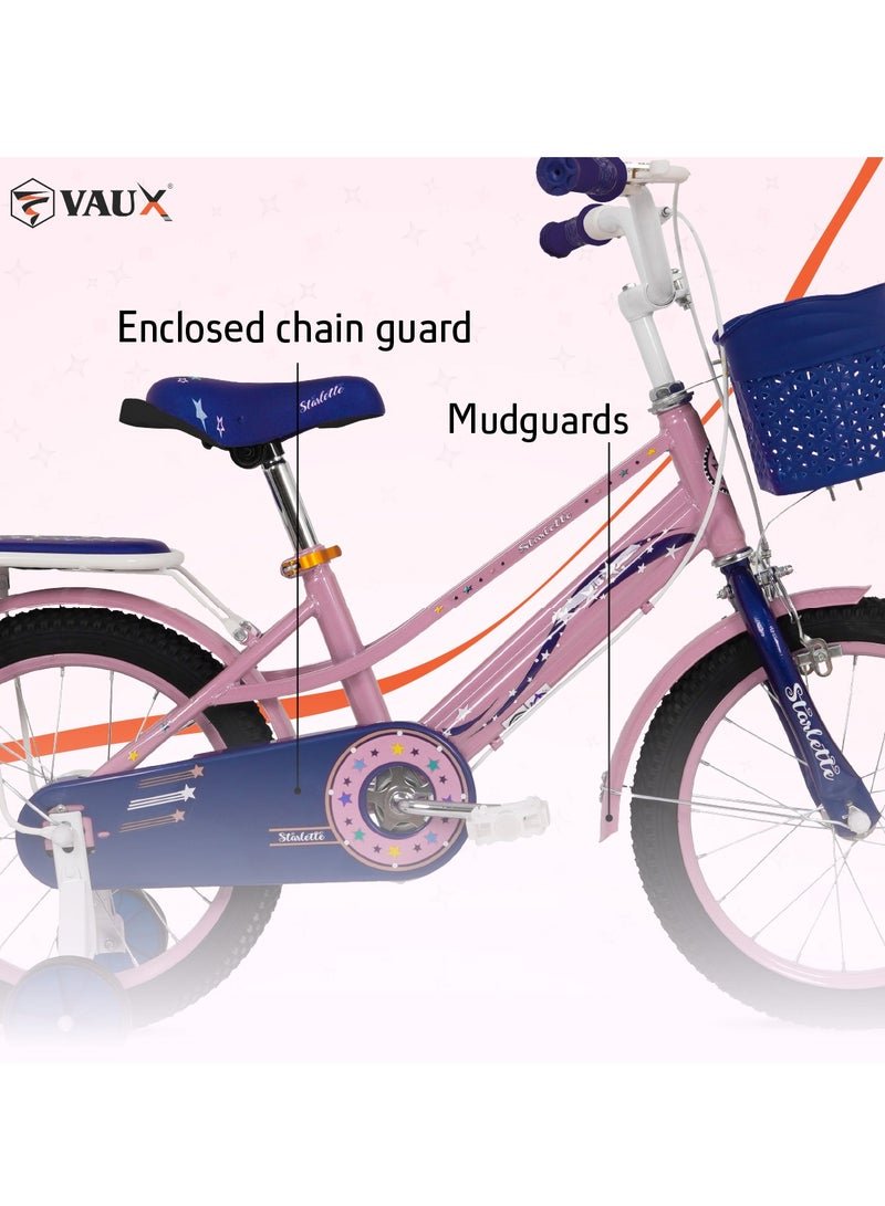 Vaux Starlette Road Bike || 16 Inch Wheel Size || For Kids || Adjustable Seat || Light Pink - Image 4