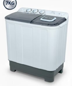 Impex 7 kg Capacity Top Load Washing Machine - 7KG Semi-Automatic Washing Machine Cloth Dress Cleaning, 350W Power, Spin 160W, Top Load, Energy-Efficient, 2 Years Warranty – Black/White/Grey - WM 4204 7 kg 350 W WM 4204 Black/White/Grey