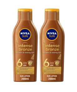 Nivea Sun Tanning Lotion Intense Bronze With Vitamine E SPF 6 Pack of 2