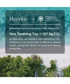 Moonkie Teething Toy Set of 2, Safe & Easy to Hold BPA Free Silicone Teethers, 360° Baby Toothbrush with Suction Base, Teether Toys Best for Babies 6-12 Months (Koala Blush/Shifting Sand) - Image 3