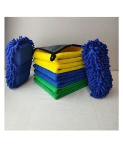 lebonaer ​Premium 6-Pack Microfiber Car Drying Towels and 2 Wash Mitts Set - Ultra-Soft, Highly Absorbent, Scratch-Free Cleaning Cloths for Auto Detailing, Wax Application, Glass Polishing, Interior Dusting, and Waterless Wash for Car, Motorcycle, and Household Surfaces. Best microfiber towels for drying car without streaks, super absorbent waffle weave drying towel for quick water bead removal, scratch-free car wash mitts for safe soap sudsing, professional-grade auto detailing towel kit for enthusiasts, deep pile microfiber cloths for applying wax and polish, high GSM plush drying towels for luxury car finish, zero lint microfiber towels for cleaning glass and windows, versatile cleaning towels for household dusting and polishing, effective waterless car wash towels for quick detailer spray, gentle yet durable towels for motorcycle and bike cleaning, microfiber wash kit for beginner and professional detailers, color-coded towels for separate cleaning tasks (wheels, paint, interior), highly ef