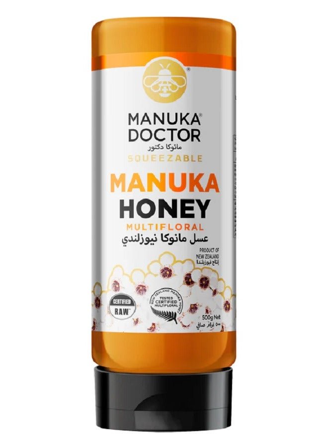 Manuka Doctor Multifloral Manuka Honey Squeezable 500g