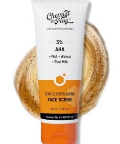 Chemist at Play Gentle Exfoliating Face Scrub with Mandelic Acid & Walnuts | Removes Dead Skin & Blackheads | Detans |Gives Instant Glow| Face Scrub for Women & Men | 100ml