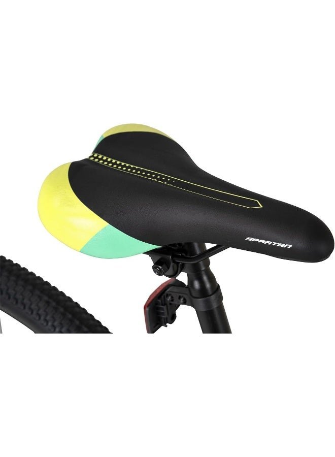 Spartan Moraine Bike – 27.5" Wheels, 21-Speed Shimano, Yellow Green Color - Image 3