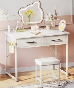 Alternative view of Sharpdo Modern Home Dressing Table Modern Home Dressing Table with Double Drawer Storage, Multifunctional Makeup Table Dressing Table With Drawers Vanity Table Beautiful Makeup Table (no Mirror and chair)with Double Drawer Storage, Multifunctional Makeup Table Dressing Table Dresser Vanity Table (no Mirror and chair)