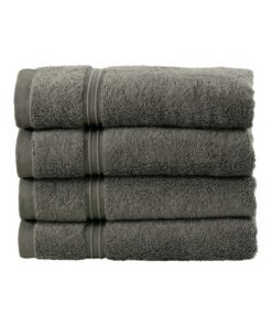Bliss Casa 4-Piece Hand Towels, 100% Combed Cotton 550 GSM Superior Quality, Quick Dry Highly Absorbent Thick Soft Hotel Towles for Bath And Spa Bathroom Hand Towel Set Grey 40x70cm Grey 40x70cm