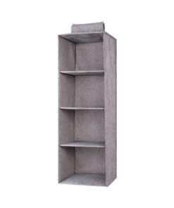 4-Shelf Hanging Closet Organizer, Wardrobe Clothes Organizer for Closet, Hanging Shelves for Closet