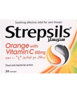 Strepsils Orange With Vitamin C 100Mg Lozenges 24'S