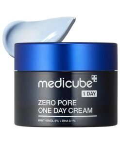 Medicube Zero Pore One-Day Cream Visibly Smaller Pores, Controls Excess Oil - Pore Refining Cream with Panthenol, Salicylic Acid, and Niacinamide - Korean Skincare