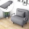 HOCC 3 in 1 Foldable Sofa Bed - Convertible Chair Cough Recliner Lounge Bed Grey