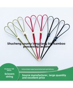 Source Manufacturers Disposable Bamboo Stick Fruit Stick Bread Sandwich Catering Hotel Supplies Heart Scissors String Sign-Color:Green-Specifications:15cm
