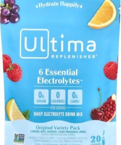 Ultima Replenisher 6 Essential Electrolytes, Daily Electrolyte Mix, Variety Pack, 20 Stickpacks