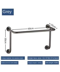 Bluejw Water Plated 304 Stainless Steel Seasonal Hotel Hanger Towel Rack Project Special Towel Rack Storage Rack Drying Rack
