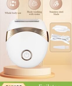DUNISO Electric Hair Remover，Painless Ladies Shaver，Portable Waterproof Bikini Trimmer，Rechargeable Wet and Dry Cordless Lady Hair Removal Device,for Face, Leg and Underarm Epilator