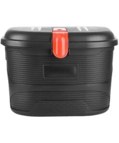Electric Bicycle Basket Storage Box, Lock Design, Reliable 20L Large Capacity Bicycle Rack for Mountain Bikes, 32.5cmx26.5cmx24cm, Black