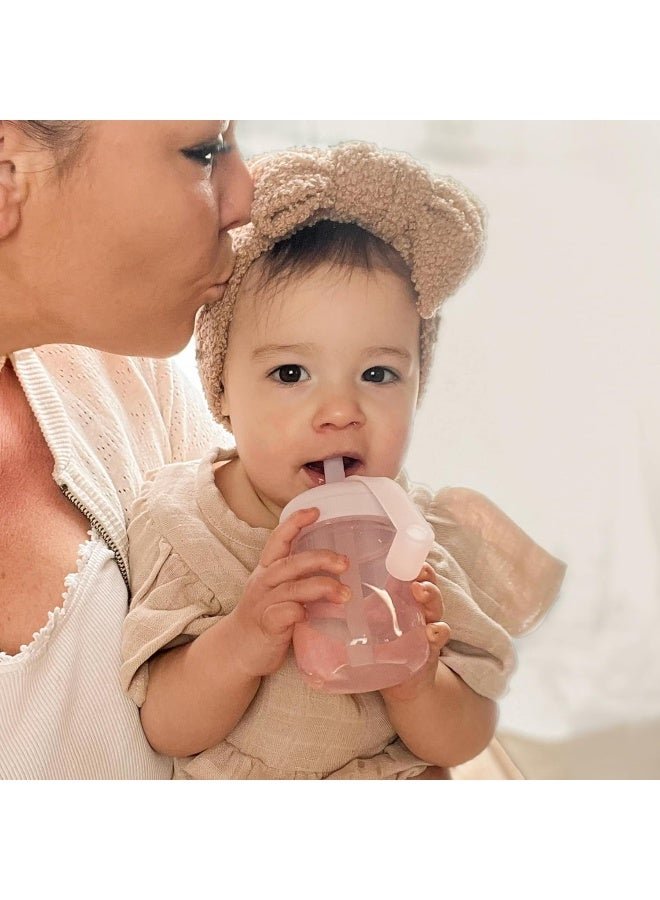Moonkie Baby Training Cup Silicone Straw Cup | BPA-Free Drop-Proof Sippy Cups for Infants Toddlers and Kids 6 Months+ | 5 oz, 1pack, DX-BTC-01