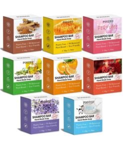 DBEAUTYM 8 Pack Shampoo Bar Gift Set,Natural Soap, Solid Dry Damaged Hair With Plant Essence Oil Helps Stop Loss and Promotes Healthy Growth, Travel Size Bulk Set