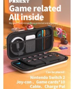 Switch Carrying Case Compatible with Nintendo Switch 2 ， High-Capacity Travel Carrying Case for Nintendo Switch2 Console & Accessories, white