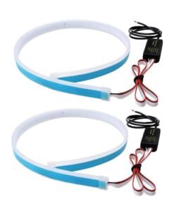 LED Light Strip Dual Color Flexible 12V 24 Inch Waterproof Daytime Running Lights with Sequential Turn Signal Function 2 Pack Decorative Headlight Lamp