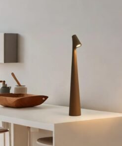 Ceamere Portable LED Table Lamp, Touch Control LED Table Lamp, Modern Design Table Lamp, Rechargeable LED Table Lamp for Home Decoration (Sand Coffee)