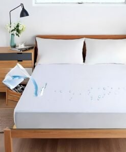 Duoduo home Waterproof  Mattres Cover ,Super King / King / Queen /Single size ,White-COLLECT SIZE