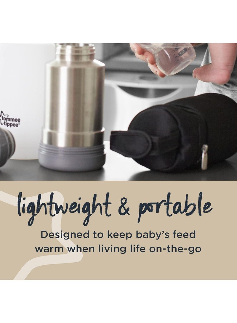 tommee tippee Insulated Bottle Carriers 2-Pack | Portable Thermal Holders for On-the-Go Feeding | Fits Diaper Bag or Stroller - Image 3