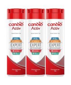 Candid Activ Sweat Control Talc Pack Of 100 G Powder 3 Piece White