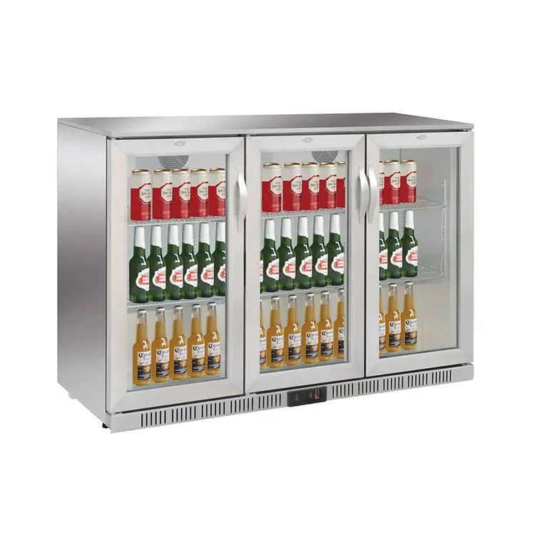 Bar Cooler Three Doors – Stainless Steel