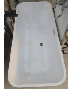 Alternative view of Freestanding albanyw glossy white E6511570 150x70x58cm