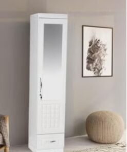 ALWASIT HOME 1 Door Wooden Wardrobe Cabinet Cupboard With Door & Drawer Lock Keys