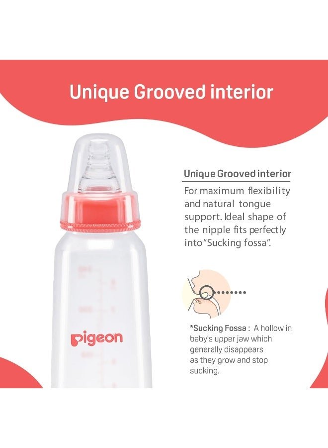 pigeon Peristaltic Nursing Bottle Kpp 240Ml(Red) Nipple L, transparent, one size (88088) - Image 3