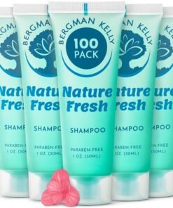 BERGMAN KELLY Travel Size Hotel Shampoo 1 fl oz 100 PK Nature Fresh Delight Your Guests with Refreshing  Soothing Shampoo Hotel Amenities Mini  Small Size Luxury Shampoo in Bulk