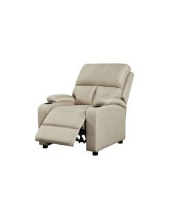 Alternative view of DANUBE HOME Mystic 1 Seater Fabric Pushback Recliner With Cup Holder Relaxing Chair Modern Design One Seat Sofas Comfortable Living Room Furniture L 83 x W 93 x H 103 cm Khaki