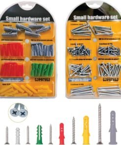 MAX-EMA GLOBAL MAX-EMA Wall Anchors And Screws Set For Drywall 150 Pcs Self Tapping Screws And Heavy Duty Wall Plugs Kit Star Head Screws And Plastic Anchors For Hollow And Plaster, Diy And Hardware Use