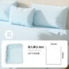 Disposable Bedding Set for Travel and Hotels [blue] double fitted sheet independent bag