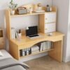 GGEROU Computer Desk with Storage Compartments, Home Office Desk Study Desk Modern Simple Workstation Study Table for Home and Office (Oak)