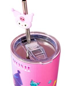 Sanrio Kuromi Stainless Steel Bottle With Straw