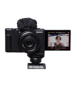 Sony ZV1F/B Vlog Camera for Content Creators and Vloggers Large 1 inch Sensor with Wide Angle 20mm Lens, Black